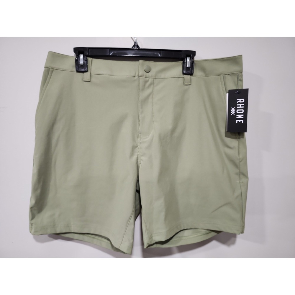 Rhone NWT Shorts 7" Commuter Shorts Mens 36 Sage Green Performance Flex-knit New